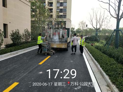 <b>萬科公園飛揚(yáng)道路劃線項(xiàng)目完工</b>